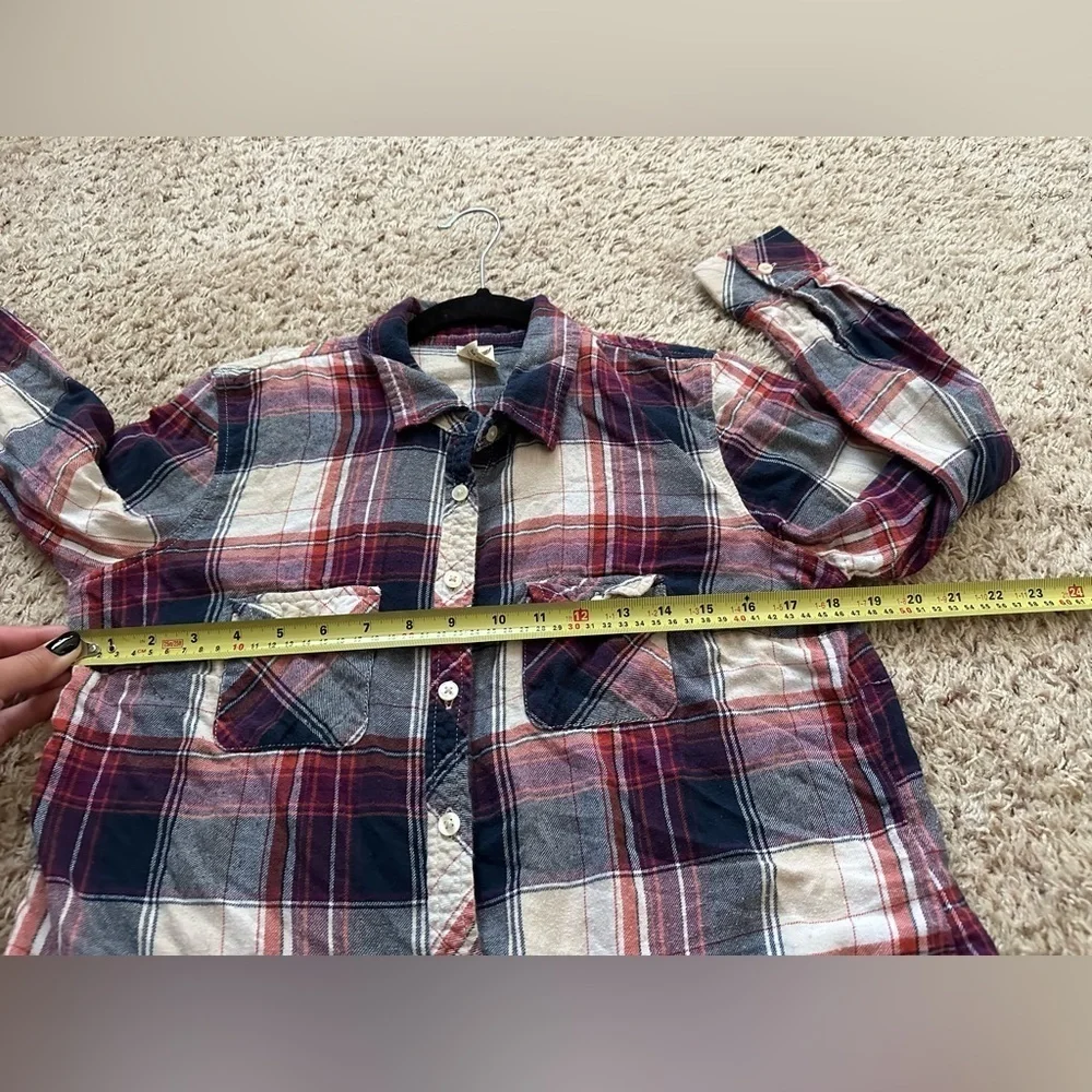 Faded Glory Women’s Plaid Flannel Shirt Size M (8-10) - Picture 5 of 5